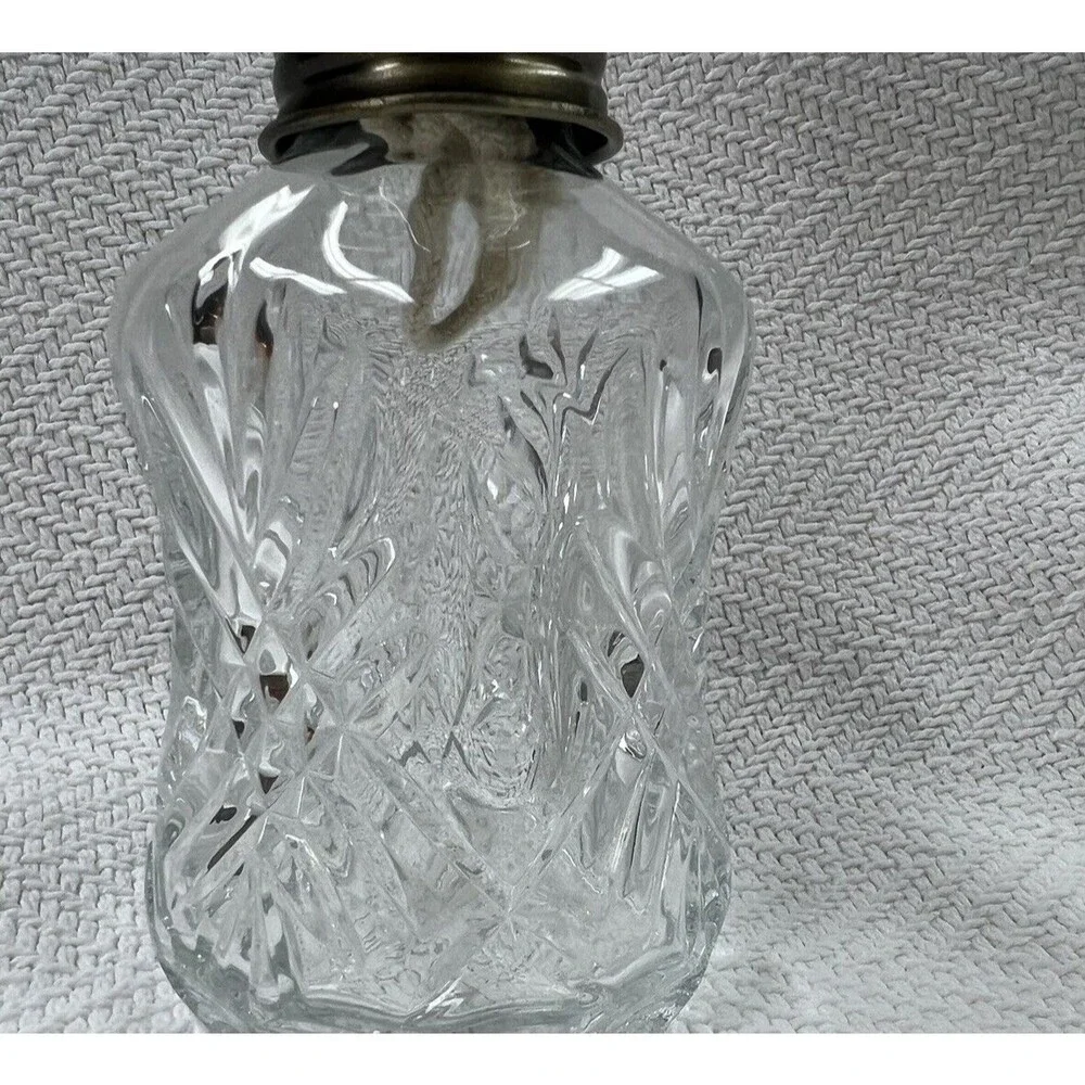 Lamplight Farms Oil Lamp Vintage Made in Austria Unused Clear Glass 8.5”